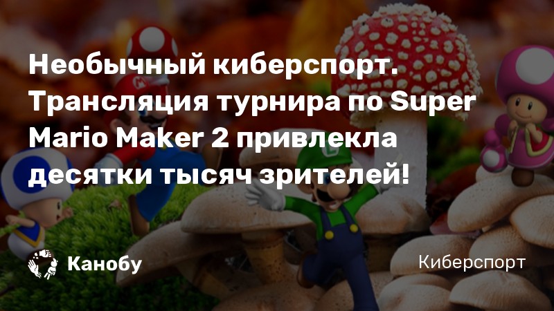 Необычный киберспорт. Трансляция турнира по Super Mario Maker 2 привлекла десятки тысяч зрителей!