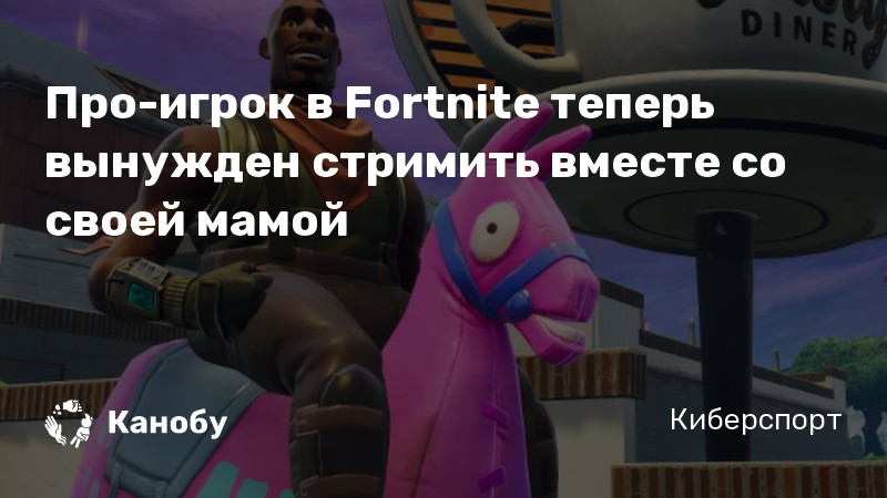 Про-игрок в Fortnite теперь вынужден стримить вместе со своей мамой