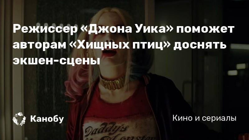 Режиссер «Джона Уика» поможет авторам «Хищных птиц» доснять экшен-сцены Режиссер «Джона Уика» поможет авторам «Хищных птиц» доснять экшен-сцены