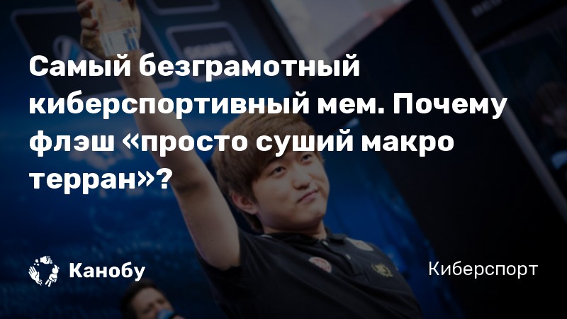 Самый безграмотный киберспортивный мем. Почему флэш «просто суший макро терран»?