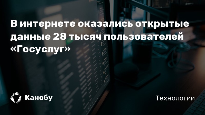 В интернете оказались открытые данные 28 тысяч пользователей «Госуслуг»