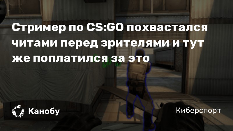 Стример по CS:GO похвастался читами перед зрителями и тут же поплатился за это