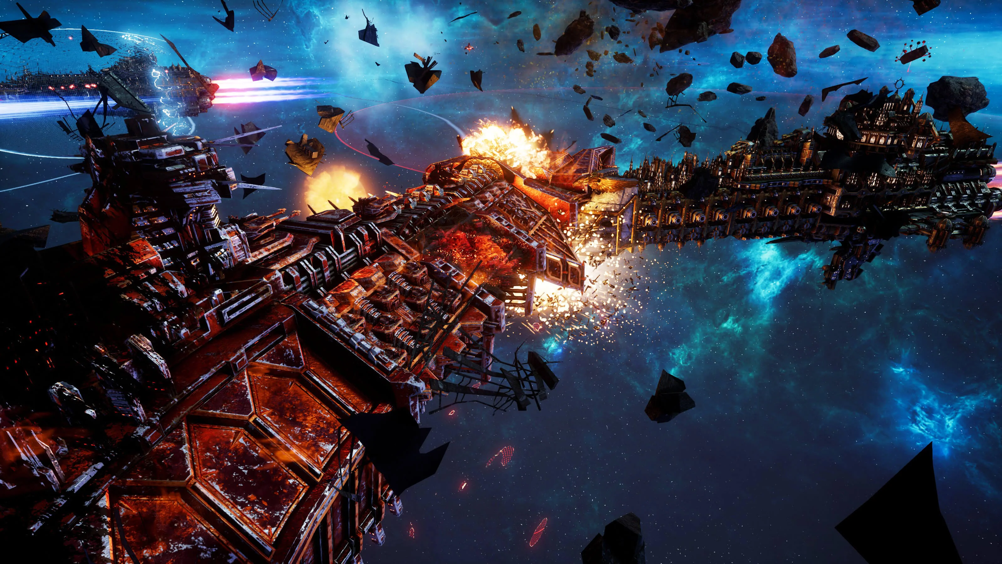Тираниды, Хаос и Империум сражаются друг с другом в релизном трейлере Battlefleet Gothic: Armada 2 - фото 1