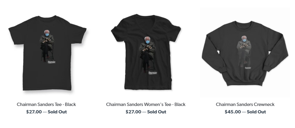 Мерч со спящим Берни Сандерсом помог собрать почти $2 миллиона на благотворительность - изображение 1 Мерч со спящим Берни Сандерсом помог собрать почти $2 миллиона на благотворительность - фото 1