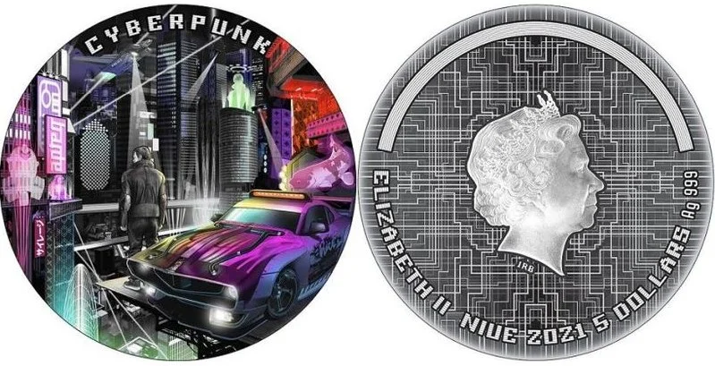 По мотивам Cyberpunk 2077 выпустят памятные монеты - фото 1