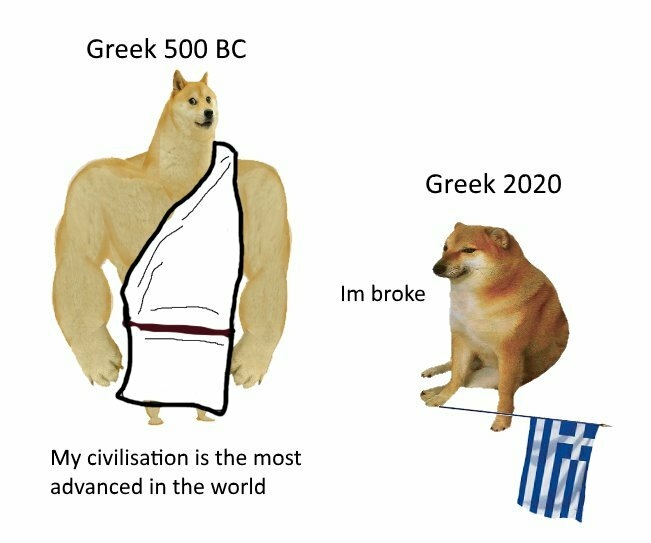 Доге и Чимс стали героями мемов о прошлом и настоящем. Похоже, предки превосходили нас во всем - фото 2