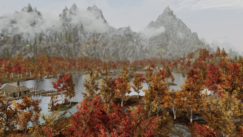 Моддер улучшил ландшафт Skyrim, добавив на него тысячи объектов. Выглядит потрясающе