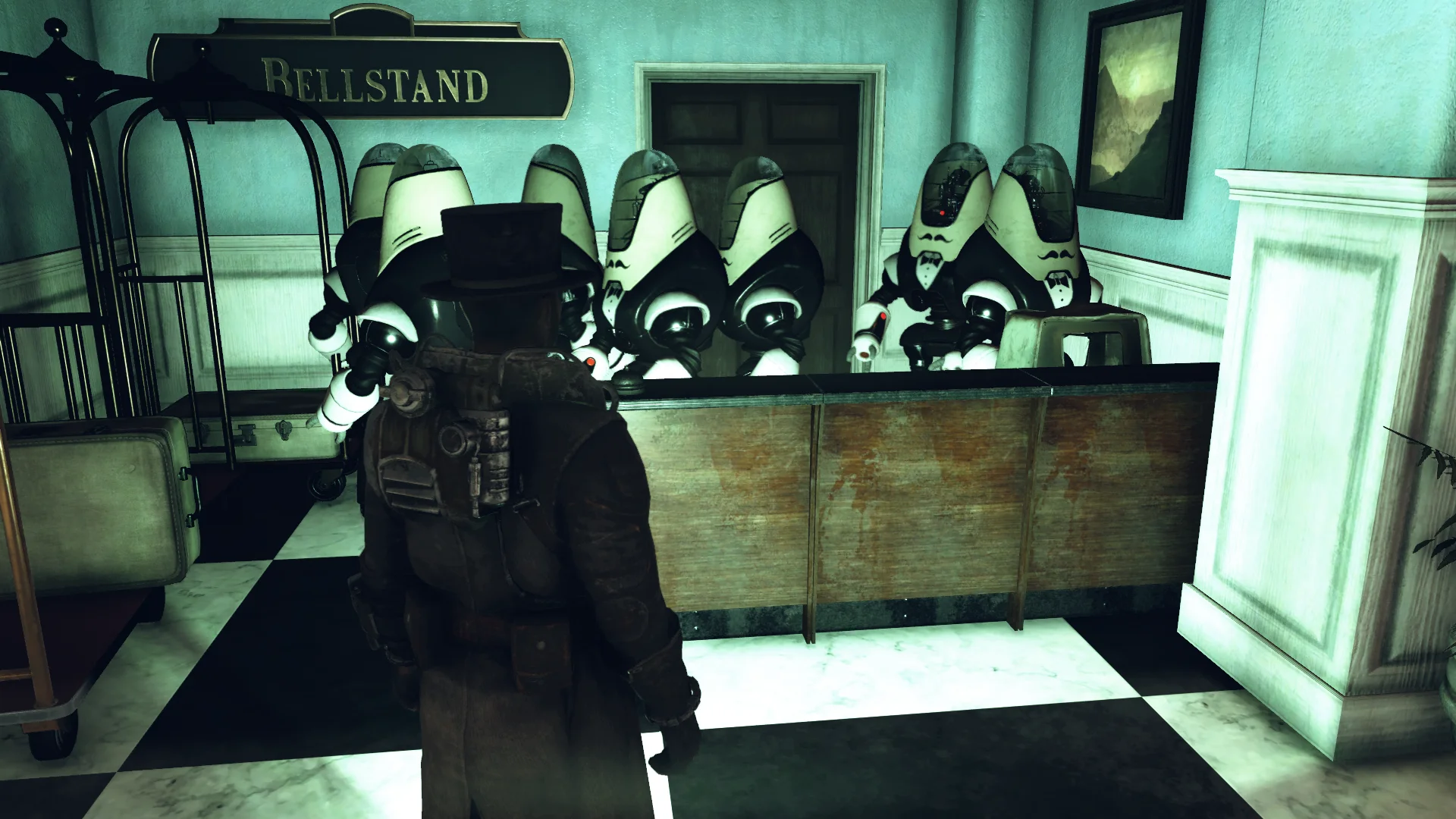 Из-за бага в Fallout 76 журналист PC Gamer столкнулся с армией роботов-садовников и дворецких - фото 1