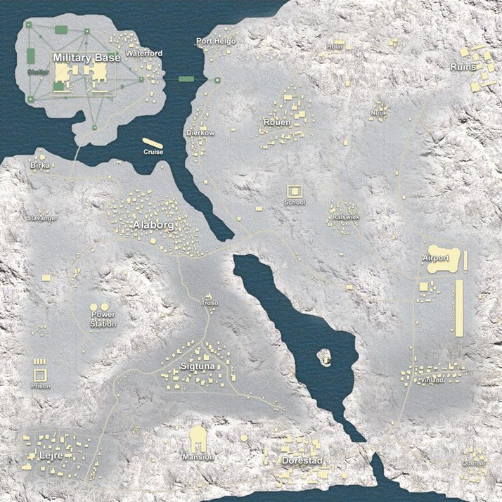 Карта, полностью покрытая снегом, будет третьей после Эрангеля и Мирамара?
