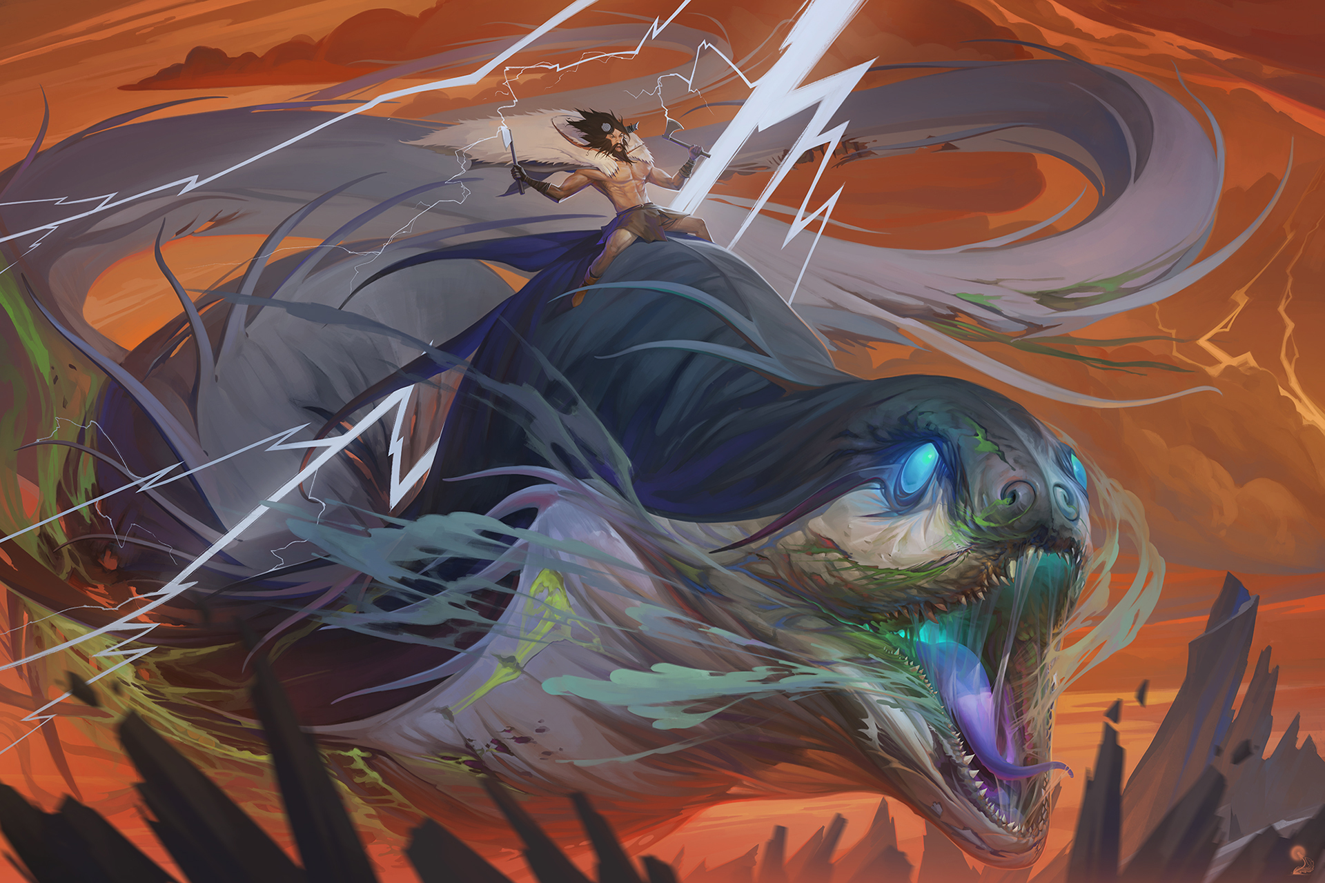 Полюбуйтесь потрясающим артом The Banner Saga 3. Над ним трудился художник из Казахстана! - фото 1