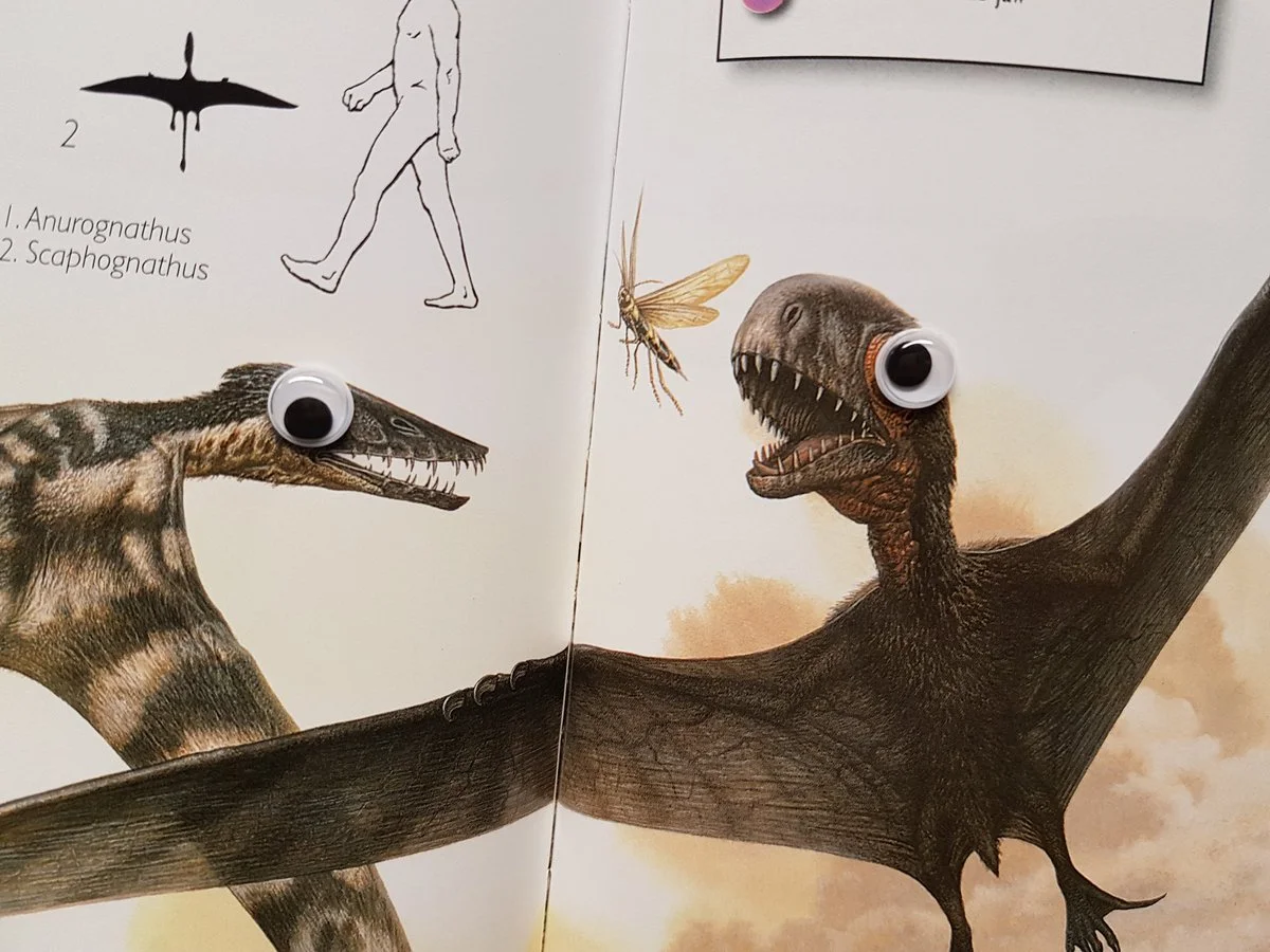 Художница добавила выпученные глаза на изображения динозавров. И они стали выглядеть намного лучше - фото 9