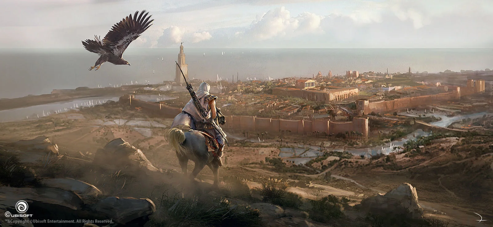 Потрясающие виды Древнего Египта (и не только) на концепт-артах Assassinʼs Creed: Origins - фото 7