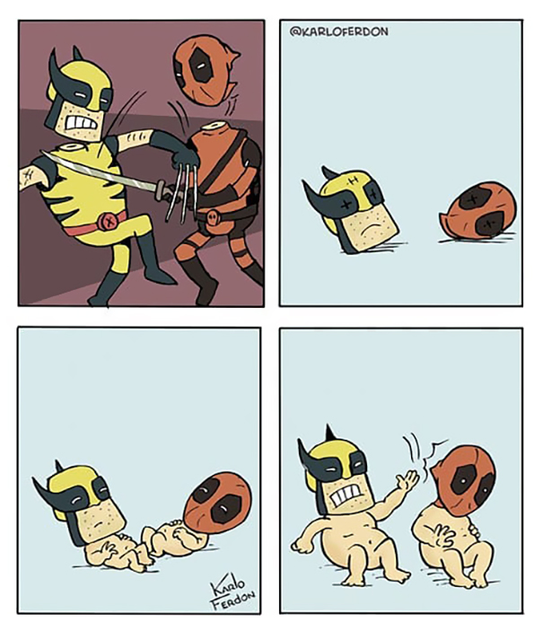 Что делают супергерои, когда не спасают мир? Галерея пародийных комиксов - изображение 3 Что делают супергерои, когда не спасают мир? Галерея пародийных комиксов - фото 3