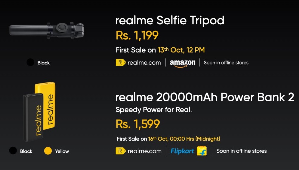 Realme анонсировала ряд полезных гаджетов, включая аккумулятор, штатив, зубную щетку и смарт-розетку - фото 1