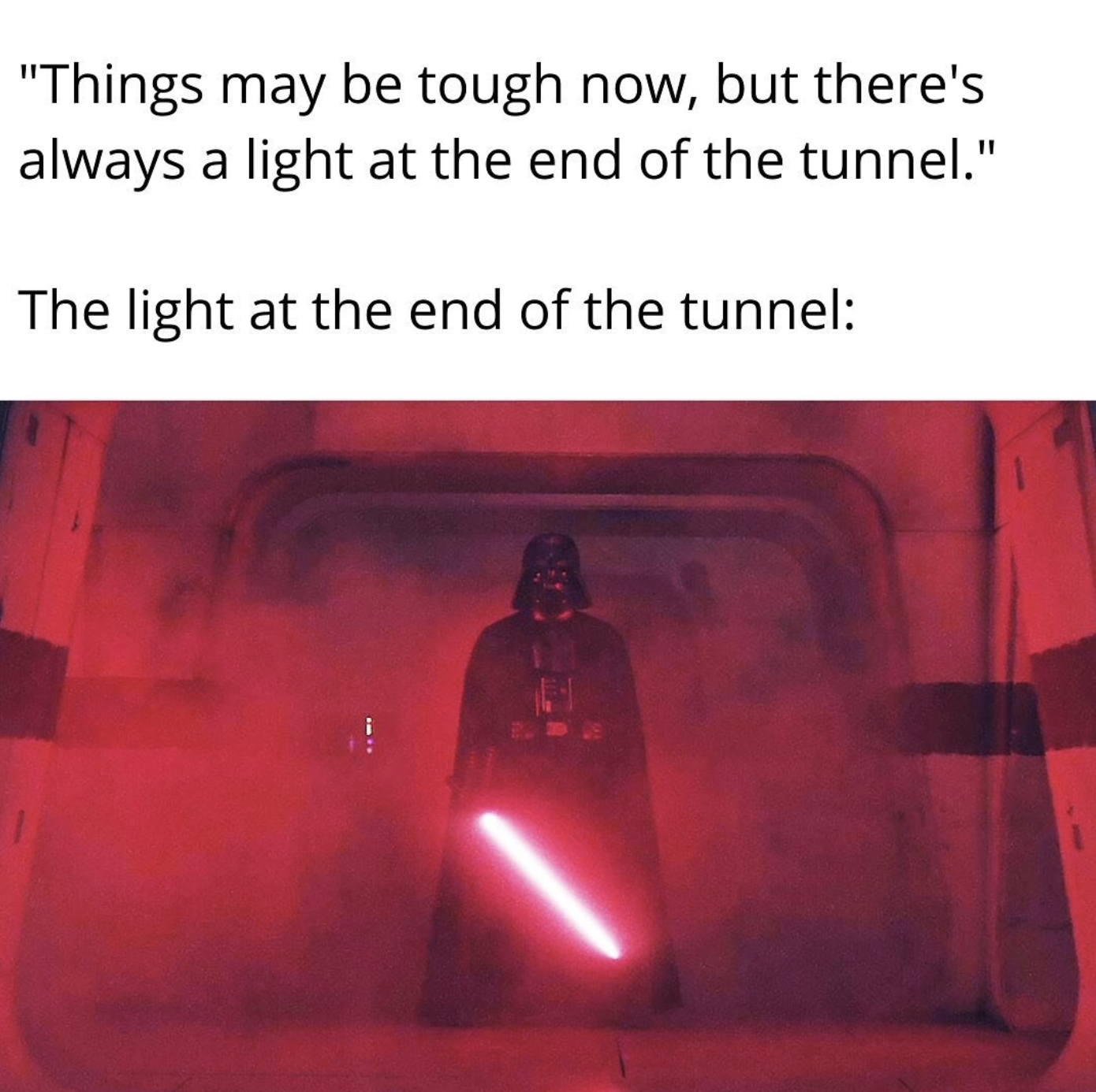 «Времена нынче тяжелые, но всегда виден свет в конце тоннеля»
Свет в конце тоннеля: