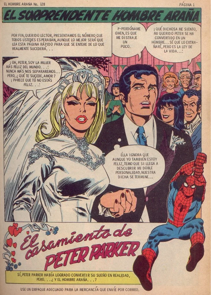 Питер Паркер женился на Гвен Стейси… но только в мексиканских комиксах про Человека-паука - фото 1