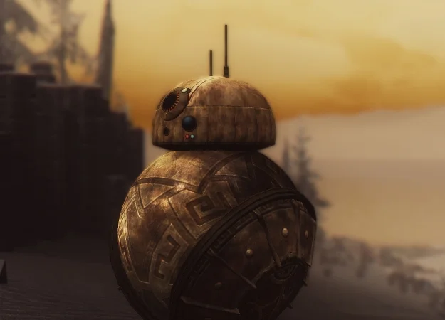 Моддеры добавили дроида BB-8 из «Звездных войн» в Skyrim. И сделан он двемерами - фото 1