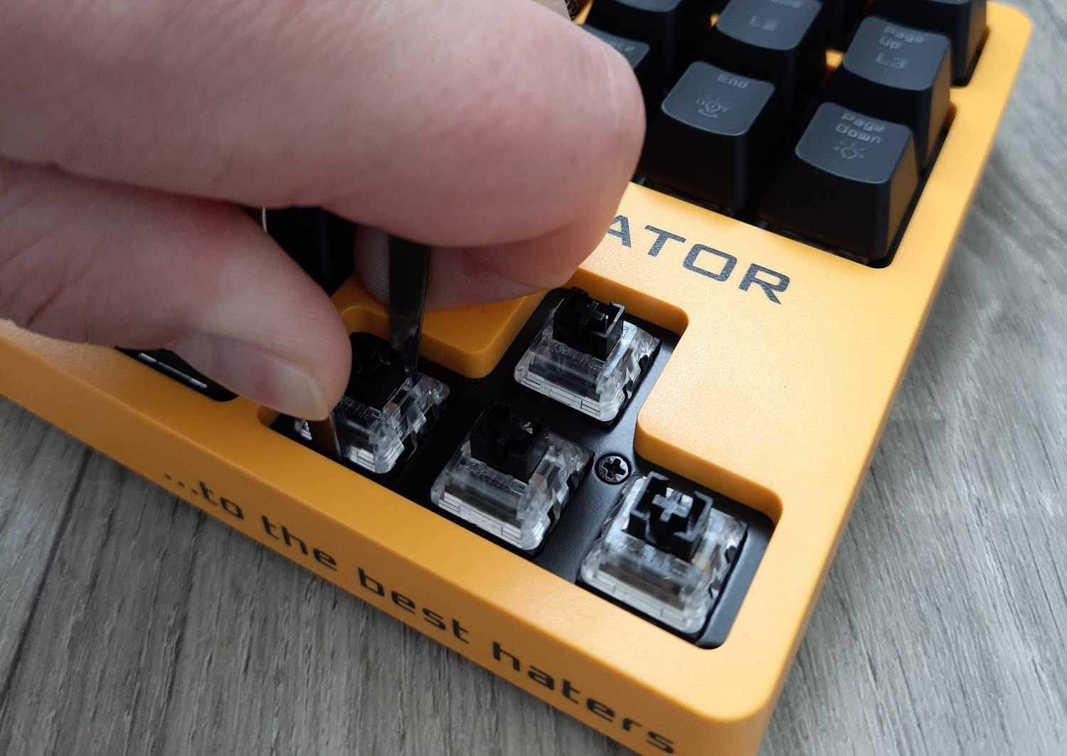 Обзор клавиатуры Hator Rockfall EVO TKL. Бюджетная оптическая клавиатура - изображение 10 Обзор клавиатуры Hator Rockfall EVO TKL. Бюджетная оптическая клавиатура - фото 10