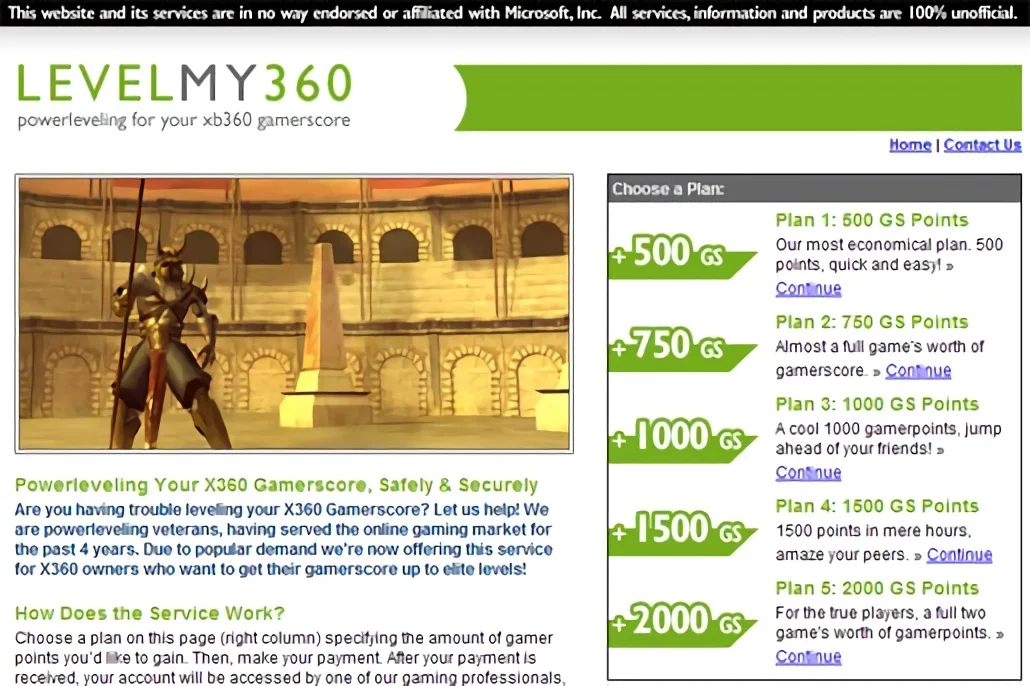В эпоху Xbox 360 существовал сайт, на котором предлагали помощь в гринде ачивок за деньги.