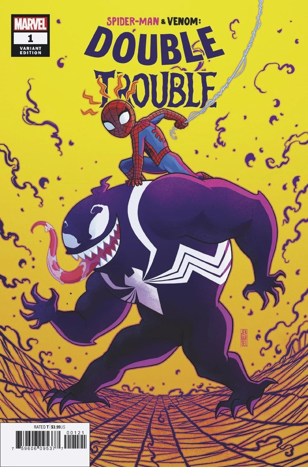 Человек-паук верхом на Веноме на альтернативных обложках к новому комиксу - фото 1