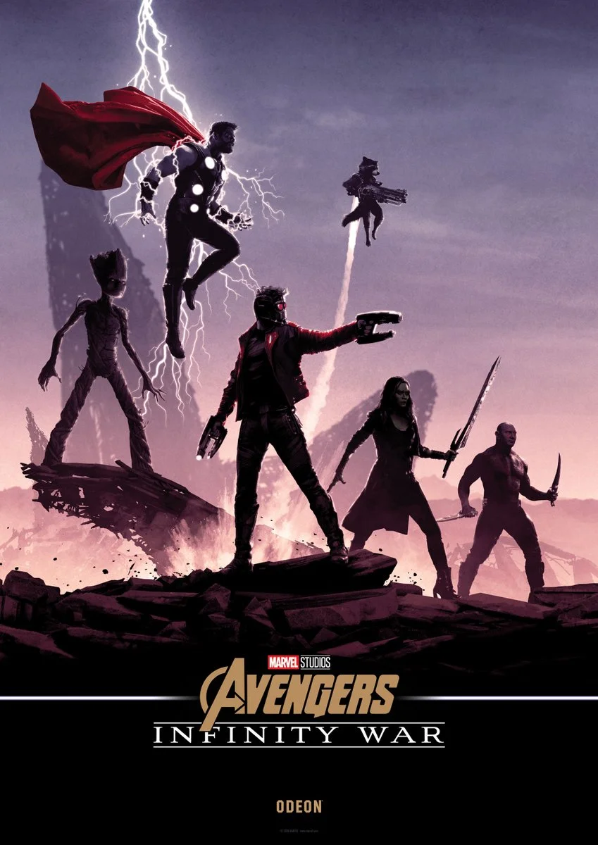 На новых постерах «Войны Бесконечности» Мстители противостоят Таносу на руинах - фото 1
