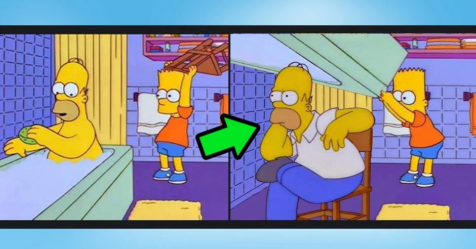Барт Симпсон ударил Гомера стулом по голове. И даже это стало мемом! - фото 5