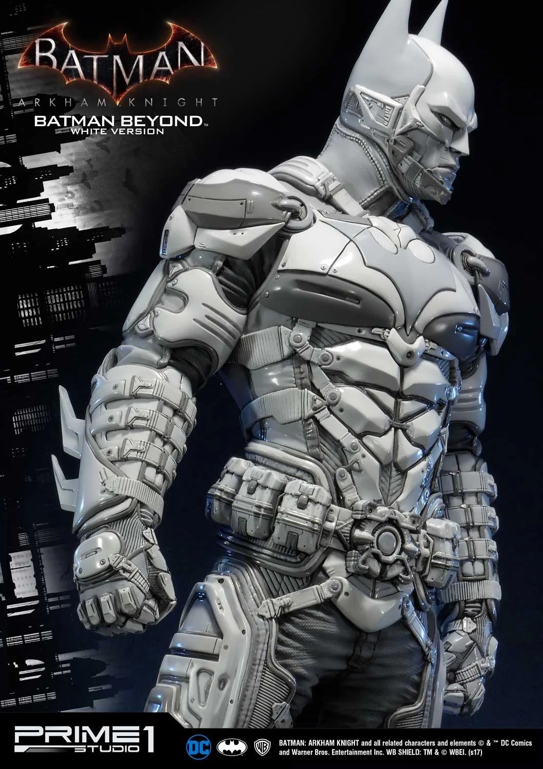 Потрясающая белая статуя Бэтмена будущего из Batman: Arkham Knight - фото 1