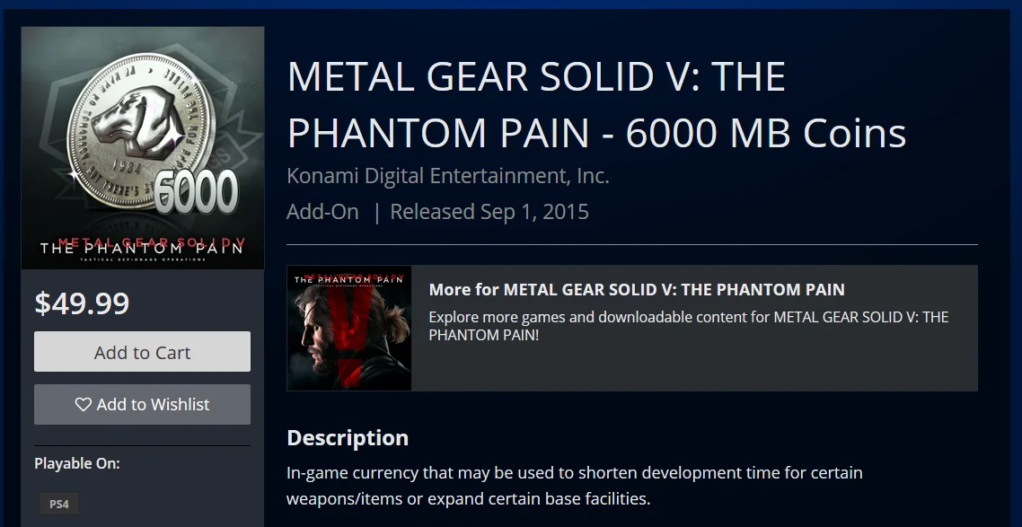 Игроки ненавидят Metal Gear Survive, а тут еще и микротранзакции за $50 появились - фото 2