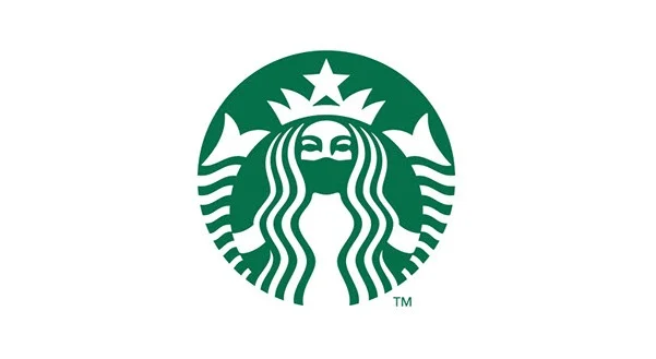 Логотипу Starbucks надели маску, которая защищает и заразившихся и не зараженных.
