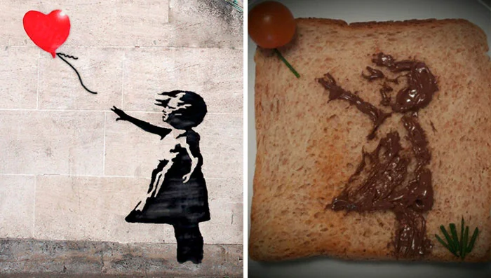 Галерея: 15 известных картин, которые воссоздали на бутербродах - фото 15