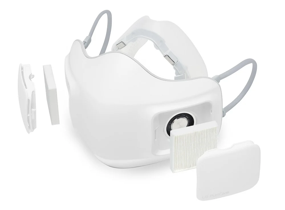 LG анонсирова многоразовую маску PuriCare Wearable Air Purifier с аккумулятором и сменными фильтрами - фото 1