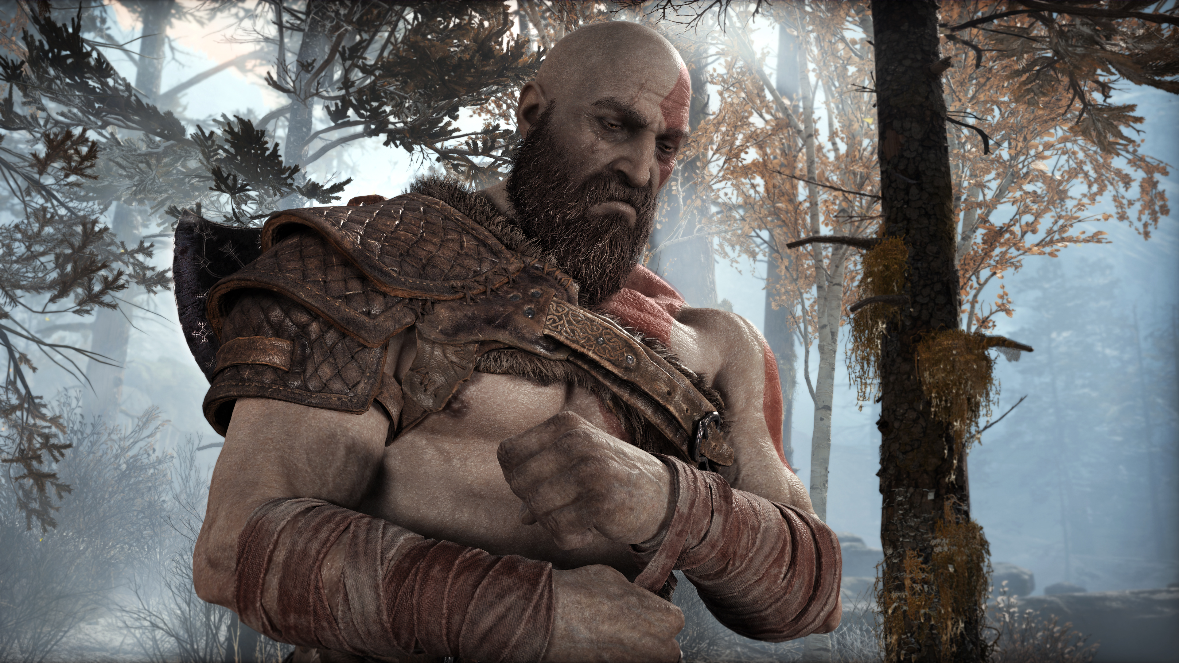 В том, что God of War будет выглядеть потрясающе, сомнений не было, однако студии Santa Monica все равно удалось удивить. Когда Кратос вместе со своим сыном Атреем путешествует по лесам и горам Скандинавии — дух захватывает, и это не просто фигура речи. Пожалуй, настолько красивой игры, посвященной скандинавским мифам, прежде еще не было. Просто взгляните на скриншоты! 