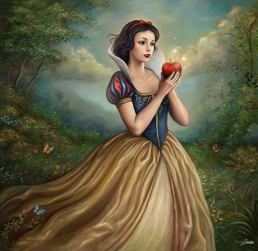 Художник сделал красивые портреты принцесс Disney в стиле классической живописи - фото 1