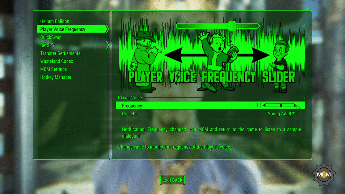 Этот мод для Fallout 4 позволит настроить голос главного героя - фото 1