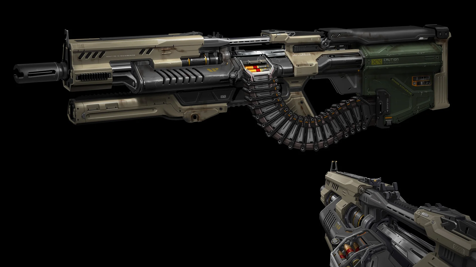 Галерея. Арты оружия из Doom Eternal — с комментариями художников id Software - фото 2