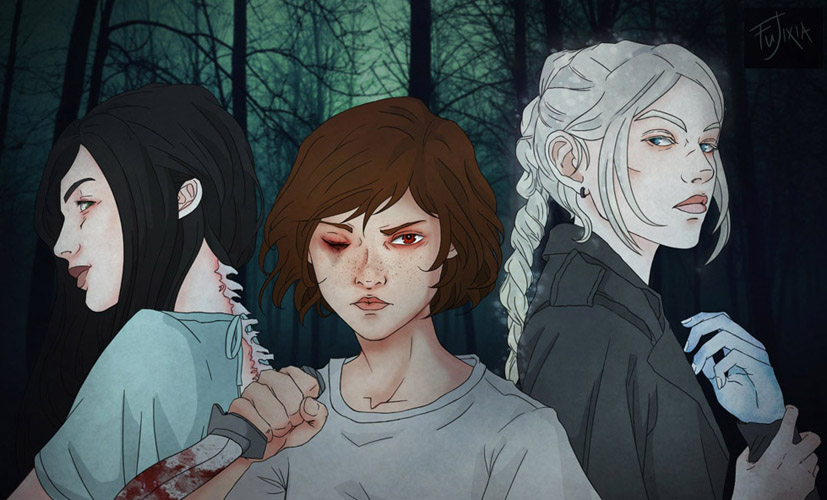 Рисунок главных героинь от[ Fujixia](https://www.deviantart.com/fujixia/art/Wilder-Girls-811462465)