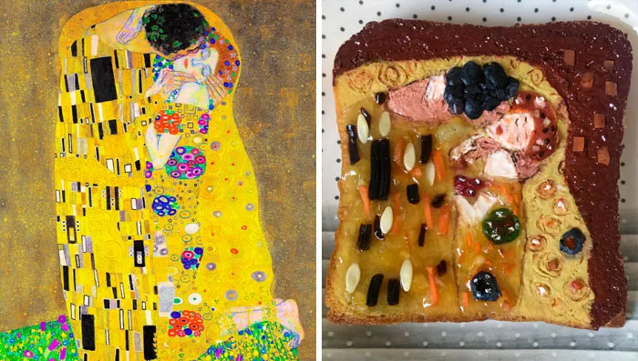 Галерея: 15 известных картин, которые воссоздали на бутербродах - фото 4