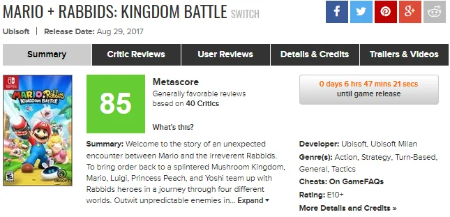 Ма-а-а-а-а-арио! Отзывы критиков на 
Mario+Rabbids: Kingdom Battle - фото 2