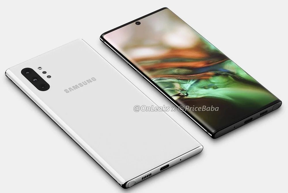 Samsung Galaxy Note 10 Pro: опубликованы рендеры старшей модели флагмана  - фото 1