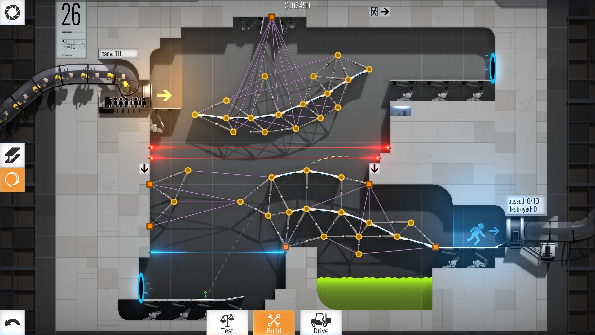 Суть. Забудьте уже про Portal 3 и поиграйте в Bridge Constructor Portal - изображение 3 Суть. Забудьте уже про Portal 3 и поиграйте в Bridge Constructor Portal - фото 3