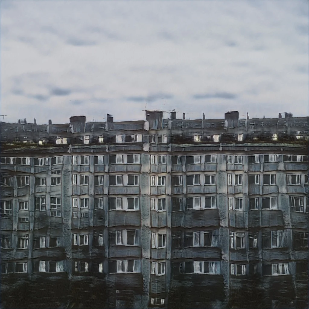 Если не хватает вокруг: россиянин создает жуткие пейзажи с панельками с помощью нейросетей - фото 7