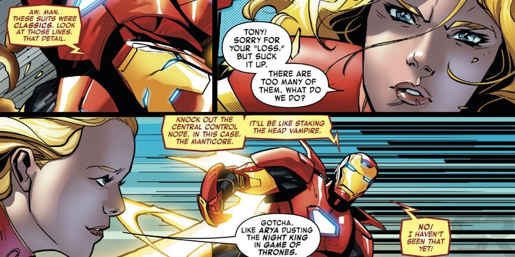 Даже Тони Старк не смог избежать спойлеров «Игры престолов»! Хоть и в комиксах - фото 3