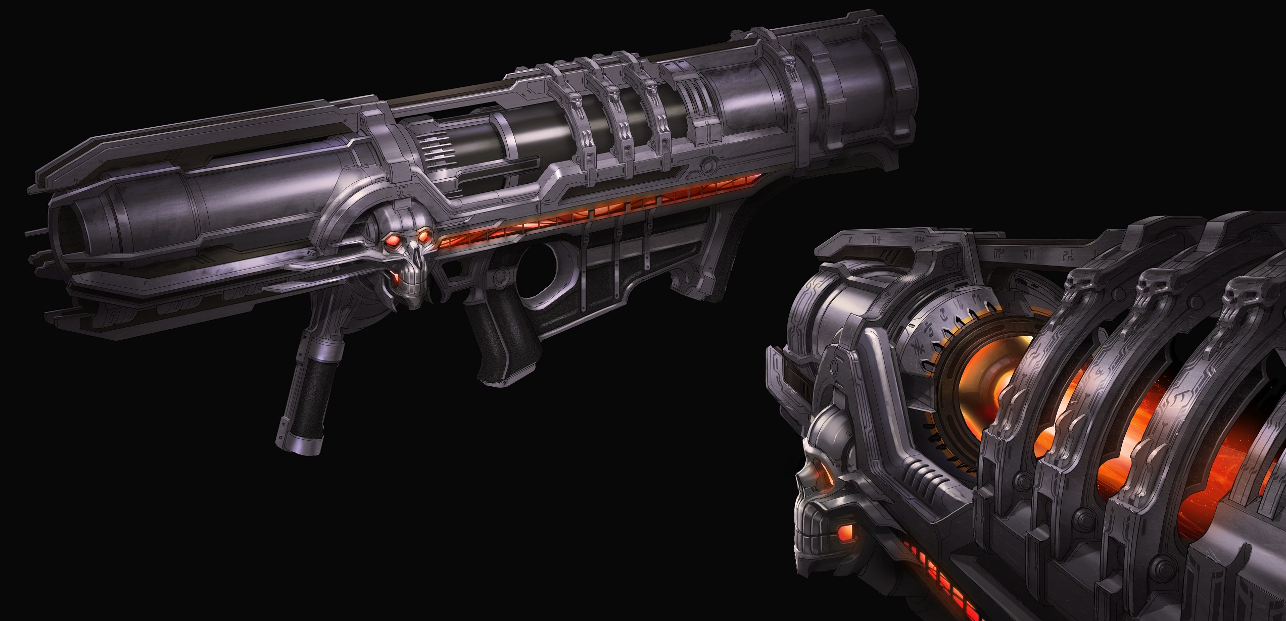 Галерея. Арты оружия из Doom Eternal — с комментариями художников id Software - фото 1