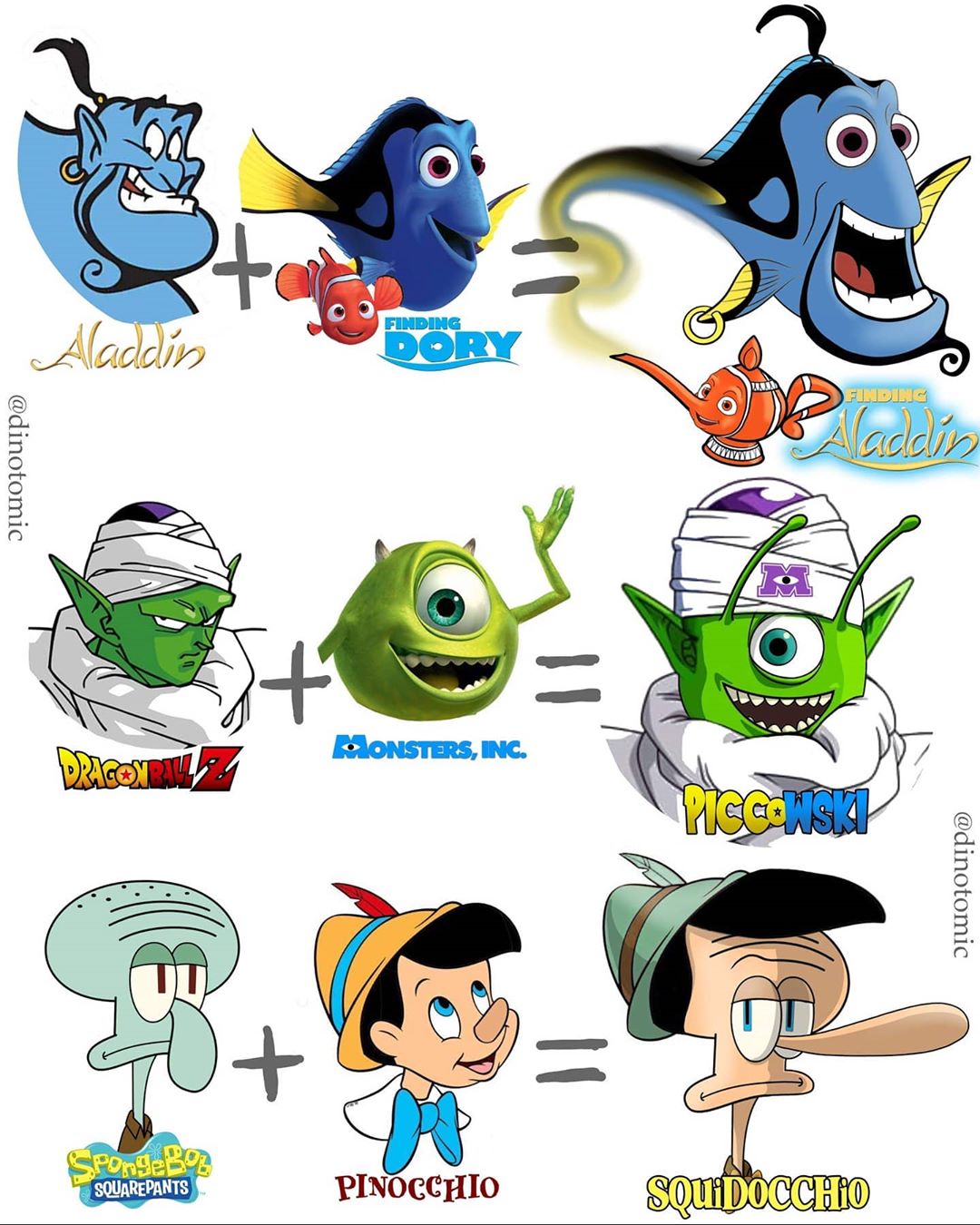 Бэтмен + Аанг, Шрек + Попай, Йода + Марио: художник объединяет различных персонажей на крутых артах - фото 7