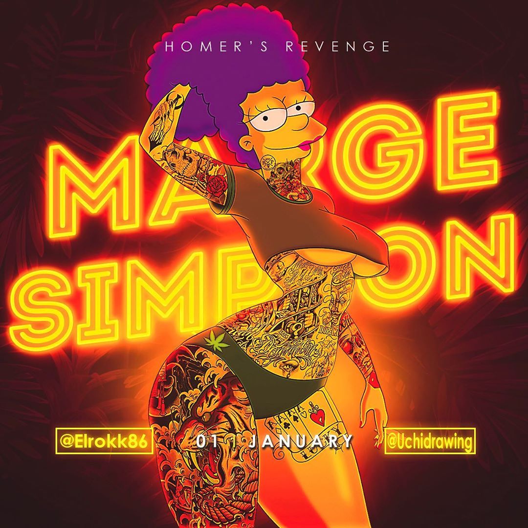 Дизайнер добавляет принцессам Disney татуировки, а супергероям еще и бороды - фото 3