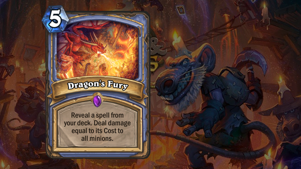 ЭКСКЛЮЗИВ. К нам в руки попала новая карта Hearthstone — «Ярость дракона». Анализируем ее потенциал - изображение 1 ЭКСКЛЮЗИВ. К нам в руки попала новая карта Hearthstone — «Ярость дракона». Анализируем ее потенциал - фото 1