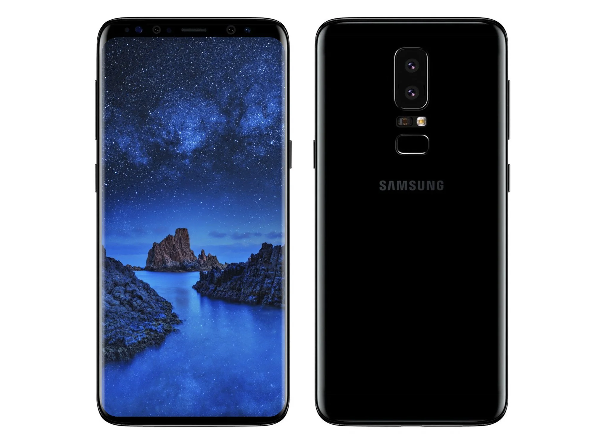 Пресс-рендер Samsung Galaxy S9. Сканер отпечатков пальцев по-прежнему сзади  - фото 1