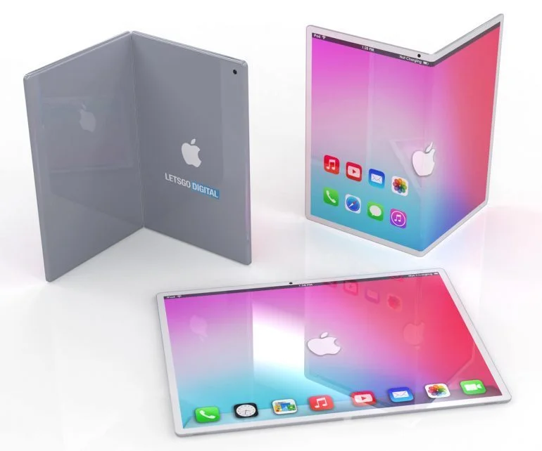 Как может выглядеть складной iPad? Первые рендеры гипотетического планшета Apple - фото 2