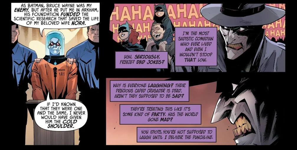 Мертвый Бэтмен и замена Харли. Лучшие и худшие истории из юбилейного выпуска про Джокера - фото 3