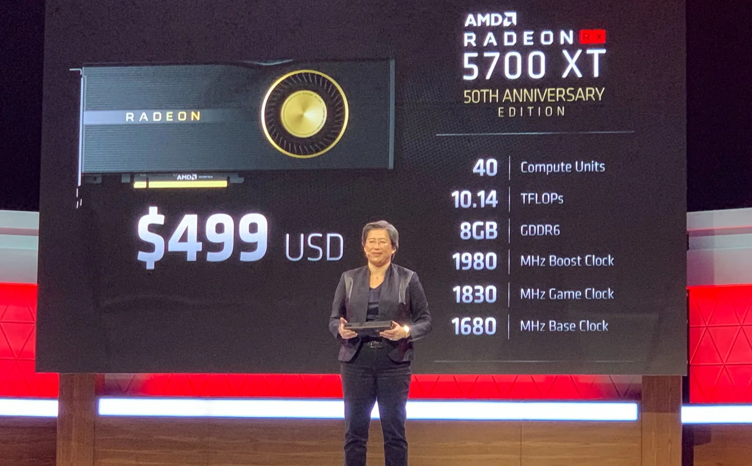 Представили AMD Radeon RX 5700 XT 50th Anniversary Edition: красивая, золотистая и разогнанная - фото 1